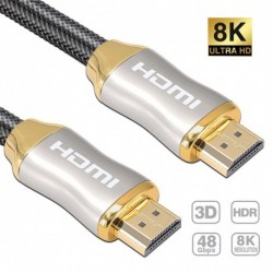HDMI kábel HDMI 2.1 kábel 8K 60Hz 4K 120Hz nagysebességű 48Gbps 8K HDMI kábel TV PS4 PChez