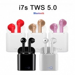 I7s TWS Bluetooth fülhallgató Vezeték nélküli fejhallgató Sport fejhallgató mikrofonos Bluetooth iPhone Samsung Huawei