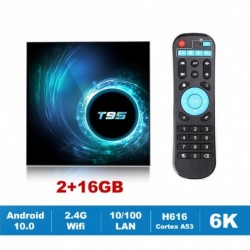 Új T95 TV Box Android 10.0 Allwinner H616 négymagos 1080P H.265 6K TVBOX set top box 2 GB 16 GB