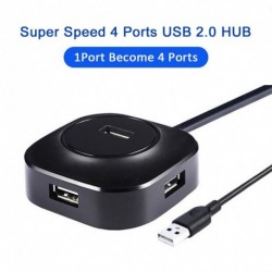 USB 2.0 Hub 4 portos USB Hub Splitter Mac, Windows, Linux rendszerek PChez