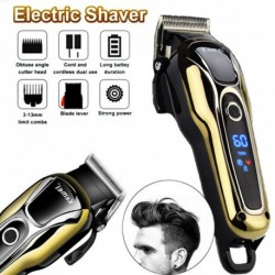 USB újratölthető hajvágó elektromos trimmer akkus borotva 0mm férfi fodrász hajvágó gép