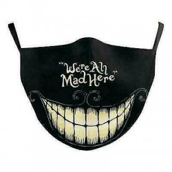 * 1 - Vicces mosható arcmaszk fél arc száj Mark HipHop Cospaly Party One Size Mask0