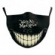 * 2 - Vicces mosható arcmaszk fél arc száj Mark HipHop Cospaly Party One Size Mask0