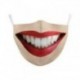 * 2 - Vicces mosható arcmaszk fél arc száj Mark HipHop Cospaly Party One Size Mask0
