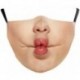 * 172 - Vicces mosható arcmaszk fél arc száj Mark HipHop Cospaly Party One Size Bib