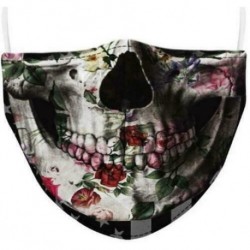 Design-22 - Mosható arcmaszk fél arc koponya száj Mark HipHop Cospaly Party One Size Mask0