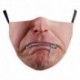* 162 - Mosható arcmaszk fél arc koponya száj Mark HipHop Cospaly Party One Size Mask0