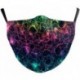 Design-27 - NewTie Dye újrafelhasználható mosható arcmaszk fél arc száj vicces arcvédő szűrő