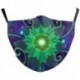 Design-27 - NewTie Dye újrafelhasználható mosható arcmaszk fél arc száj vicces arcvédő szűrő