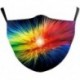 Design-27 - NewTie Dye újrafelhasználható mosható arcmaszk fél arc száj vicces arcvédő szűrő