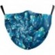 Design-27 - NewTie Dye újrafelhasználható mosható arcmaszk fél arc száj vicces arcvédő szűrő