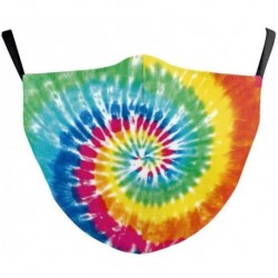 Design-24 - NewTie Dye újrafelhasználható mosható arcmaszk fél arc száj vicces arcvédő szűrő