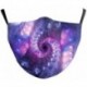 Design-24 - NewTie Dye újrafelhasználható mosható arcmaszk fél arc száj vicces arcvédő szűrő