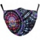 Design-24 - NewTie Dye újrafelhasználható mosható arcmaszk fél arc száj vicces arcvédő szűrő