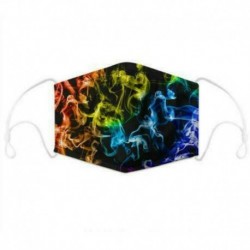 Design-28 - 3D Unisex újrafelhasználható mosható arcmaszk fél arc száj vicces arcvédő szűrő