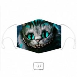Design-32 - 3D Unisex újrafelhasználható mosható arcmaszk fél arc száj vicces arcvédő szűrő