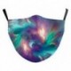 6. - Tie Dye 3D nyomtatott állítható vicces szájjel szövet szövetmaszk mosható többször használható