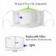 Aranyos rajzfilm Emoji - Mens Womens Kids 3D Funny Mouth Mark Fabric Facemask Mosható Party Magic Gothic