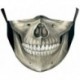 * 52 - Mosható arcmaszk fél arc koponya száj Mark HipHop Cospaly Party One Size Mask0