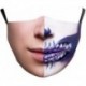 * 5 - Mosható arcmaszk fél arc koponya száj Mark HipHop Cospaly Party One Size Mask0