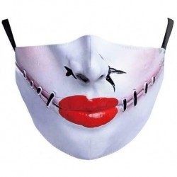 * 144 - Mosható arcmaszk fél arc koponya száj Mark HipHop Cospaly Party One Size Mask0