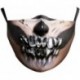 * 58 - Mosható arcmaszk fél arc koponya száj Mark HipHop Cospaly Party One Size Mask0