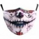 * 48 - Mosható arcmaszk fél arc koponya száj Mark HipHop Cospaly Party One Size Mask0