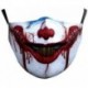 * 48 - Mosható arcmaszk fél arc koponya száj Mark HipHop Cospaly Party One Size Mask0