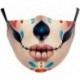 * 48 - Mosható arcmaszk fél arc koponya száj Mark HipHop Cospaly Party One Size Mask0