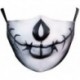 * 48 - Mosható arcmaszk fél arc koponya száj Mark HipHop Cospaly Party One Size Mask0
