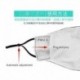 * 149 - Mosható arcmaszk fél arc koponya száj Mark HipHop Cospaly Party One Size Mask0