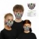 Design-67 - Férfi újrafelhasználható unisex vicces mosható arcmaszk fél arc száj Mark HipHop rajzfilm