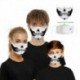 Design-62 - Férfi újrafelhasználható unisex vicces mosható arcmaszk fél arc száj Mark HipHop rajzfilm
