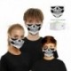 Design-63 - Férfi újrafelhasználható unisex vicces mosható arcmaszk fél arc száj Mark HipHop rajzfilm