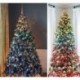 narancssárga - 24X Glitter Xmas Tree Hanger Baubles díszgömbök karácsonyi dekoráció törésálló