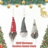 szürke - Karácsonyi arctalan gnóm Mikulás karácsonyfa lógó díszbaba dekorációs ajándék jc