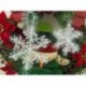11cm - 30db fehér hópehely karácsonyfa díszítés karácsonyi ünnepi fesztivál party Egyesült Királyságban
