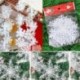 6cm - 30db fehér hópehely karácsonyfa díszítés karácsonyi ünnepi fesztivál party Egyesült Királyságban