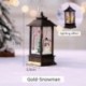 Arany-Hóember - Karácsonyi LED-es függő lámpa Mikulás jávorszarvas lángfényű lakberendezési karácsonyi lámpa
