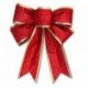 Arany - 2db nagy, fényes csillogó íj bowknot karácsonyfa party Baubles karácsonyi dekoráció