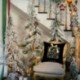 F - Boldog karácsonyt csillogó őszibarack bőr kanapé dobás párnahuzat párnahuzat ajándék CA