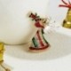 Rózsaszín szárny - Karácsonyi angyal szárny pingvin kristály zománc bross tű Xmas női party forró ajándék