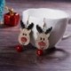 karácsonyi koszorú - Karácsonyfa harang szarvas hóember fülbevaló fülbevaló horog karácsony Xmas Party női ékszer