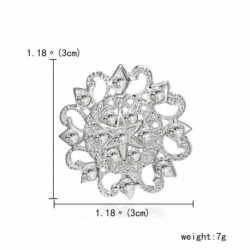 7-Szerelmem - Divat kristály virág csokor bross csapok nők karácsonyi esküvői menyasszonyi ajándék