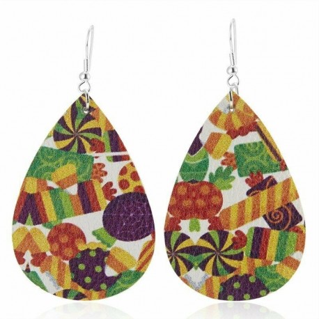 Karácsonyi ajándék táska - Karácsonyi hópehely jávorszarvas könnycsepp flitteres fülbevaló Stud Xmas ékszer ajándék