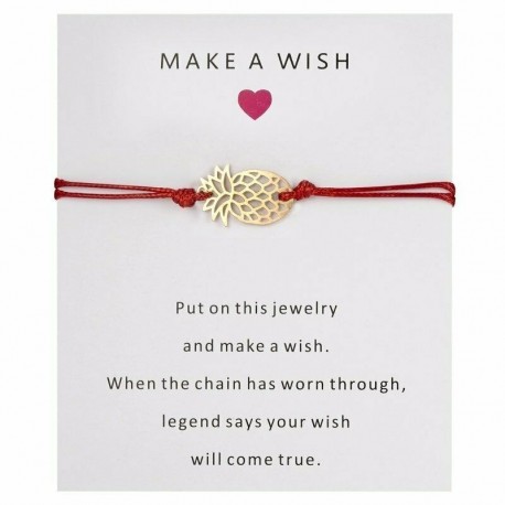 Ananászvörös - Divat kék ördög szeme gyöngy karkötő kötél húr szerencsés karperec női karácsony ajándék