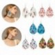 Christams ajándék - Karácsonyi bőr akasztós fülbevalók csepp Dangle Stud Elk Mikulás női ékszerek
