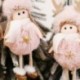 â 4 fehér baba15,5 * 9,5 cmďĽ - Karácsonyi angyal plüss baba medál karácsonyfa függő dekoráció party díszek