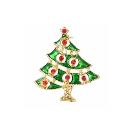 Üreges karácsonyfa (4,5 * 3,9 ... - Divat karácsonyfa hóember bross tű kristályos Mikulás karácsonyi party ékszerek