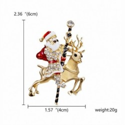 21-Mikulás szarvas - Karácsonyfa Mikulás szarvas hóember bross tű Xmas Party divat női ajándék